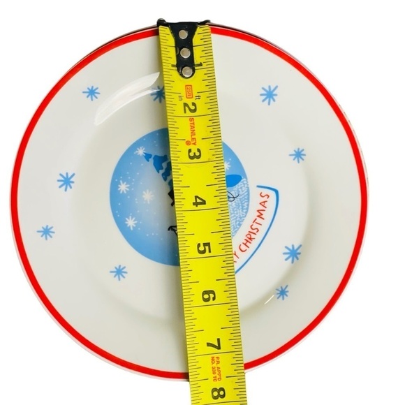 Sur La Table Christmas Snowman Dessert Plates 7.5" Set of 4 Holiday - Picture 6 of 12